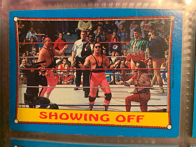4 Hart Foundation WWF wrestling trading cards | eBay