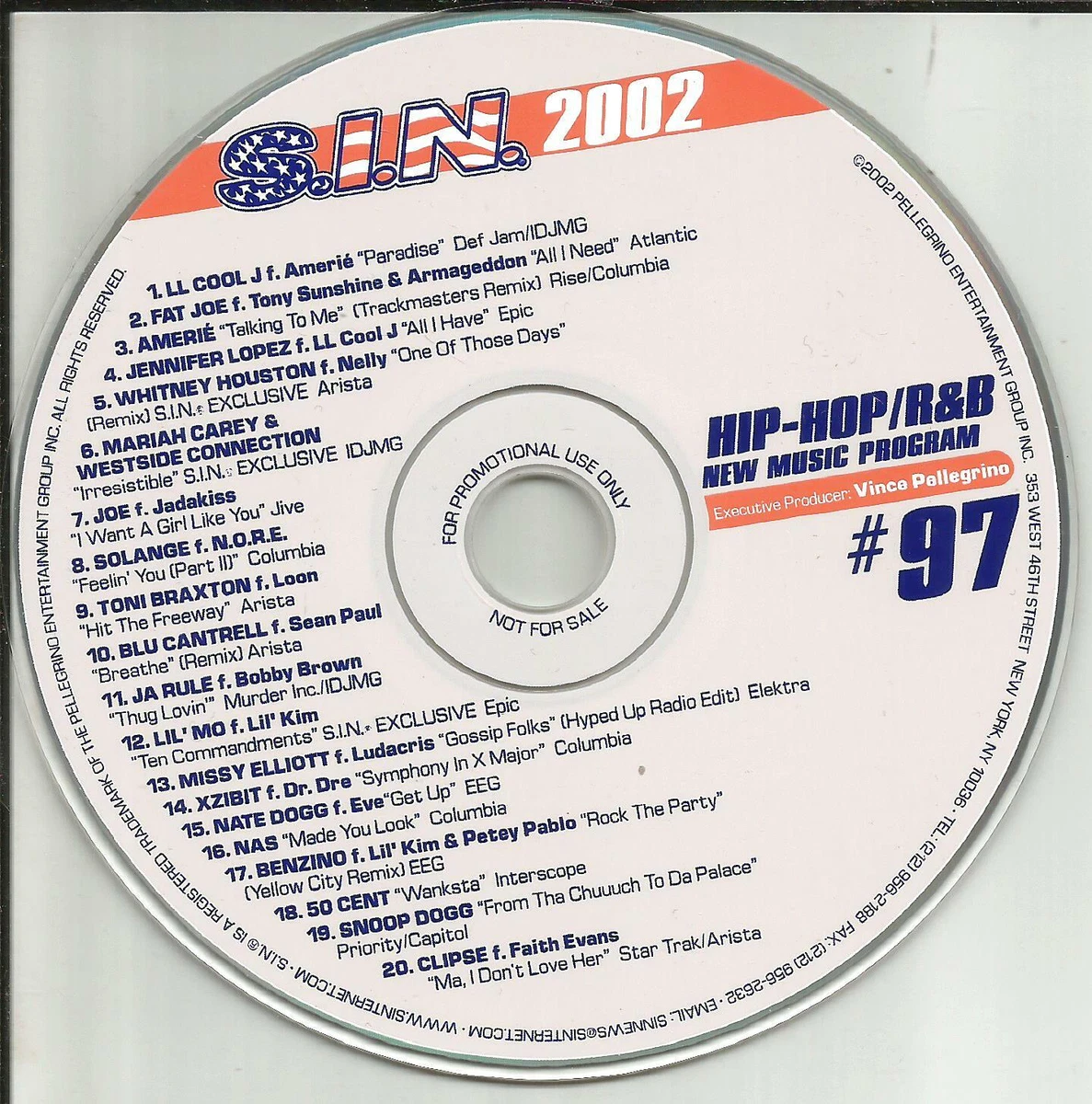 REMIXS Whitney Houston AMERIE Benzino BLU CANTRELL PROMO CD MARIAH