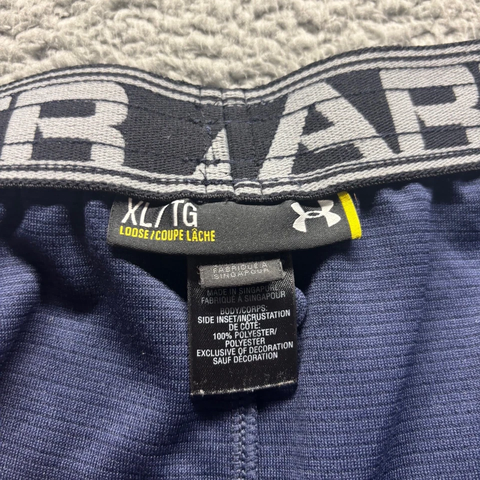Pantalones deportivos Under Armour para hombre XL azul poliéster rectos holgados tiras azules Foto 3 de 4