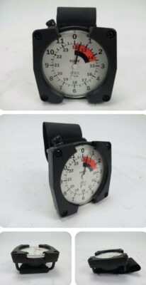 Uhr Herren Alti-2 Sky Diving Aneroid Höhenmesser MA2-30 Schwarz Militär 24k Sky Analog