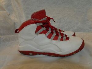 jordan 10 red and white