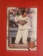 2022 Bowman Prospects Ricardo Genoves 1ST BOWMAN #BP-60 San Francisco Giants