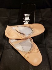 Balera Leather Full sole Pink Drawstring Elastic Ballet Shoes choose size