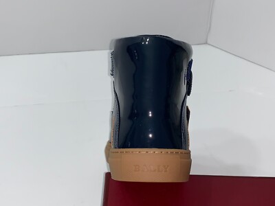 Authentic BALLY HERICK Leather BLUE Strap High Mens Shoes 
