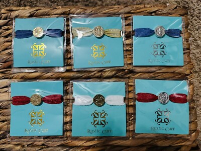 Rustic Cuff Stretch Bracelets Lot Of 6 New. Gold And Silver