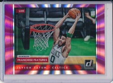 JAYSON TATUM 2021-22 PANINI DONRUSS FRANCHISE FEATURES HOLO PINK LASER #11