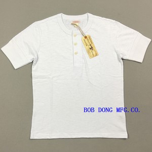 white cotton henley shirt