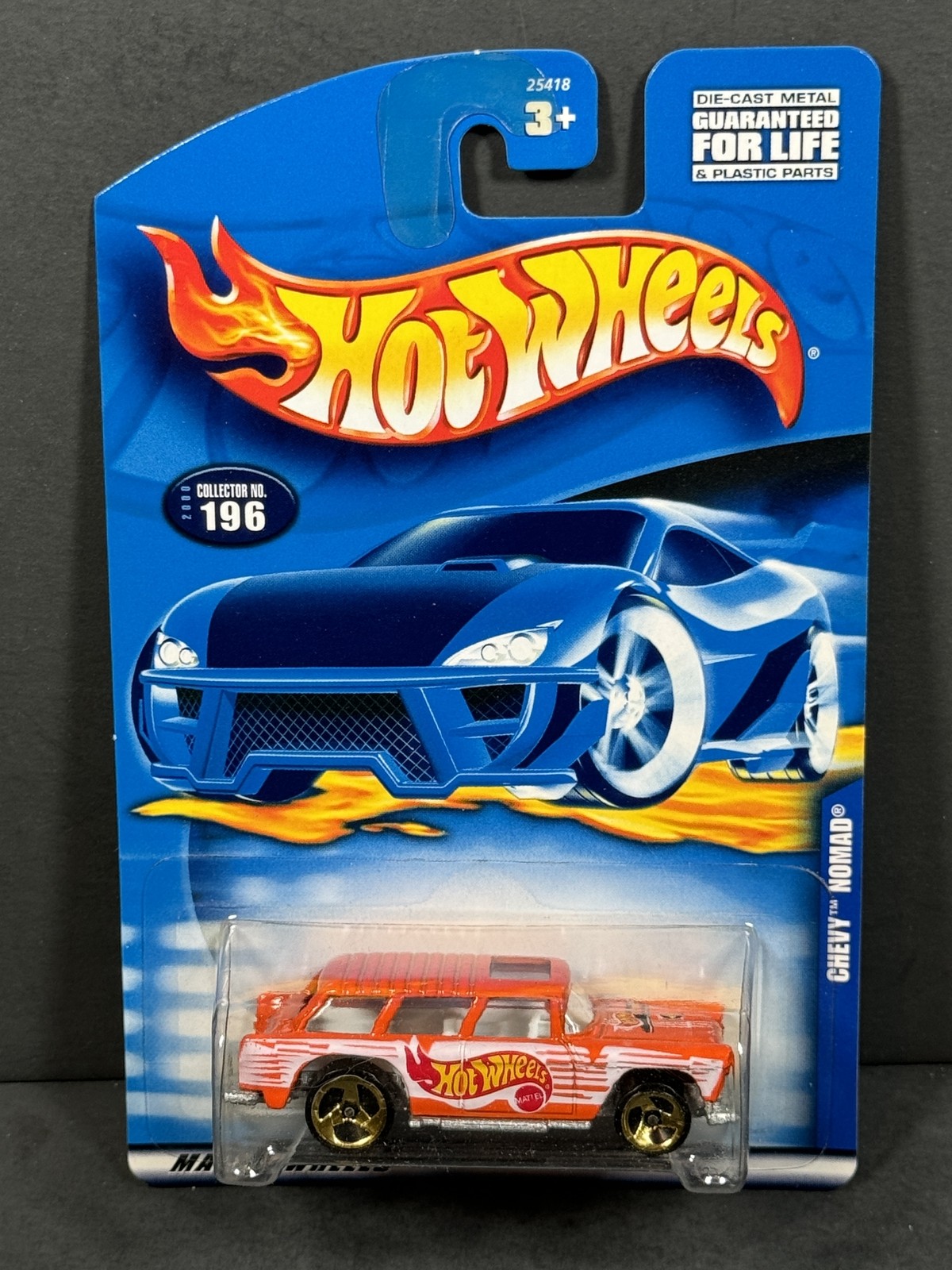 HOT WHEELS 2000 Chevy Nomad, Orange, Main Line #196