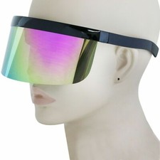 Safety Glasses Face Shield Visor Sunglasses Big Lens Eye shield Flat Top Lens