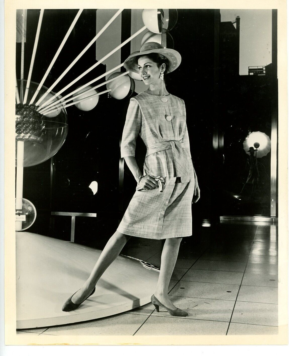 Vintage 8x10 Photo Actress Model wearing Fashion Designer Dan Werl 1960's  | eBay