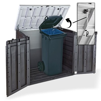 Keter Store-It-Out MAX 1200L Mülltonnenbox - Schwarz/Grau online 