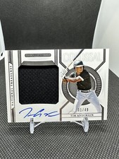 2021 National Treasures Colossal Material Signatures 1/49 Tim Anderson AUTO
