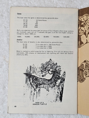 Original Dungeons & Dragons Vol 2 of 3 Booklet Monsters & Treasure TSR 1974 - Picture 7 of 13