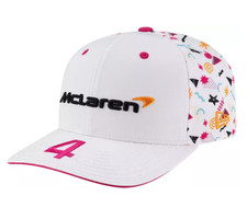 McLaren Racing 2025 White Miami GP Lando Norr...