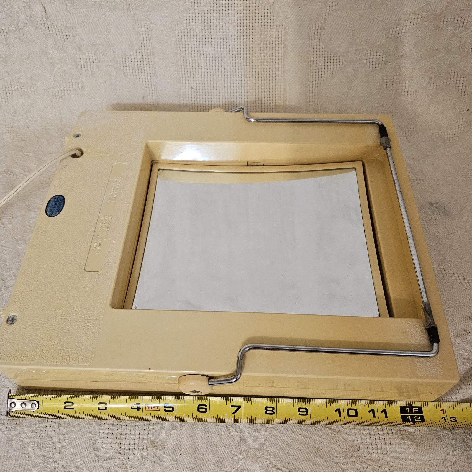 Vintage GE General Electric Lighted MakeUp Mirror Model B21M1 WORKS 4