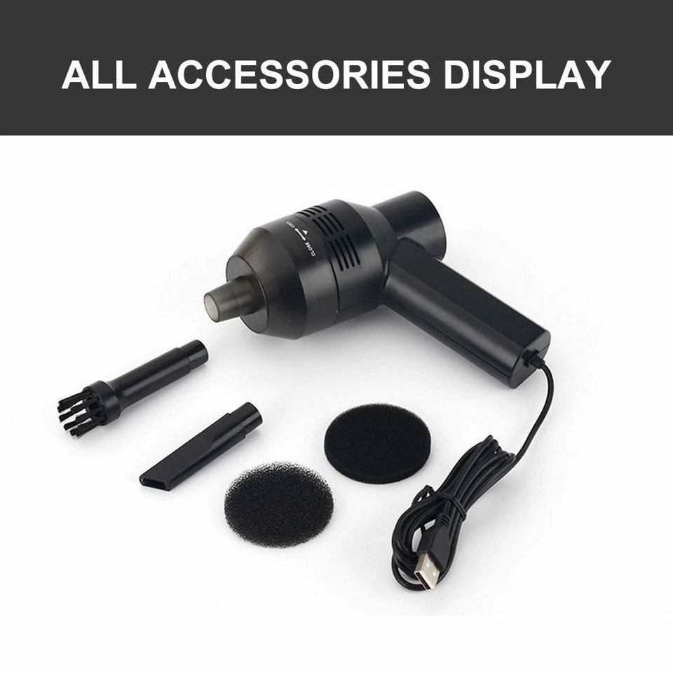 Air Duster Vacuum Cleaner For Computer, Home Cleaning and Car Portable USB Mini# - Image 2 of 4