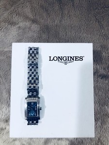 Pour femme authentique Longines Carré Chaîne en acier inoxydable montre à  bracelet Square | eBay
