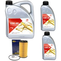 MotoröL Set MotoröL Febi SAE 10W-40 7 Liter + ÖLfilter FüR Alfa Romeo 164 3.0 V6