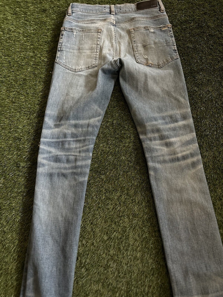 Size 30 - Amiri MX1 Jeans $1290 Retail Denim Black Patch 100