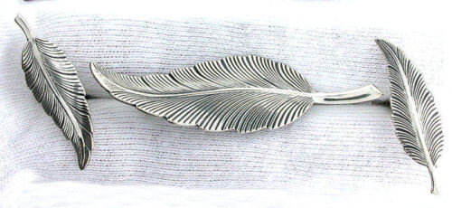 Sterling Jewel Art Jewelart Southwest Feather Design Pin Brooch Earring Set - Picture 1 of 2