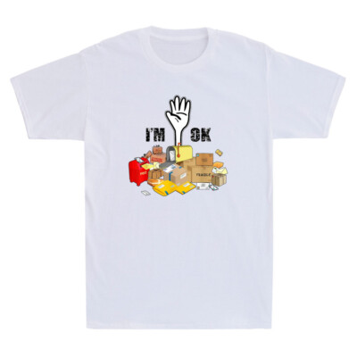 Postal Worker I'm Ok Funny Postman Worker Gift Vintage Men's Cotton T-Shirt Tee