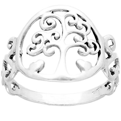 Tree of Life Ring Silver 925 Ladies Yggdrasil viTalisman
