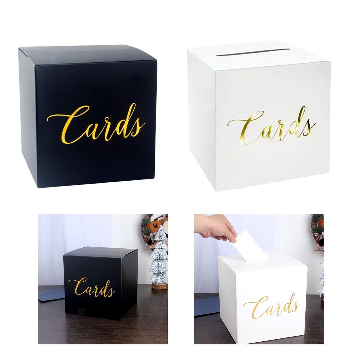 Wedding Reception Card Box Cardboard Box Large Fowecelt White Card Box