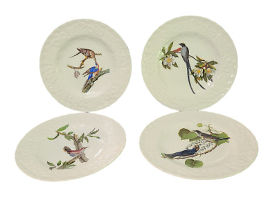 Four Vintage Alfred Meakin England Porcelain Plates ''Birds of America'' 8.75''