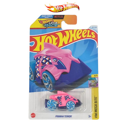 Hot Wheels Mega Bite Piranha Terror Pink #87 - 2024 Mainline Case M/N New