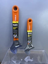 Klein Tools 05078 Extra-Capacity 8 Inch & 05076 6” Adjustable Wrench Set New