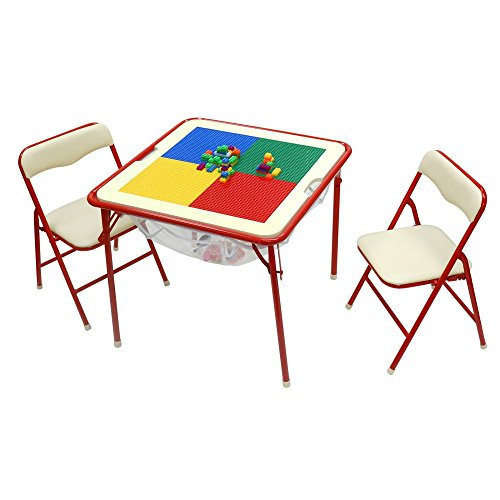 O Kids 0002079 Children S Metal Flip Top Table And Chair Set 19 Height 24 5