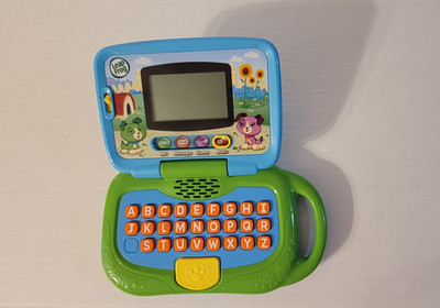 LeapFrog My Own Leaptop Educational Learning Laptop Toy Green Blue Tested Works