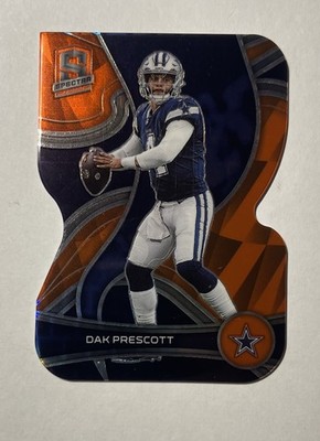 2022 Panini Spectra - Dak Prescott #25 Neon Orange Prizm 4/15 Jersey Match