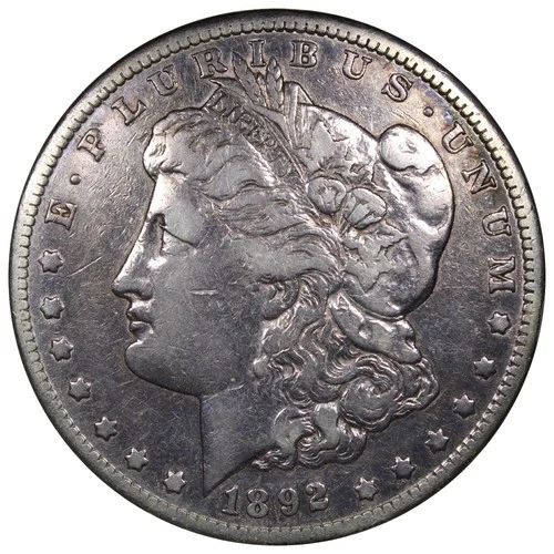 1892-CC Morgan Dollar VF+ Very Fine Details Cleaned A2919
