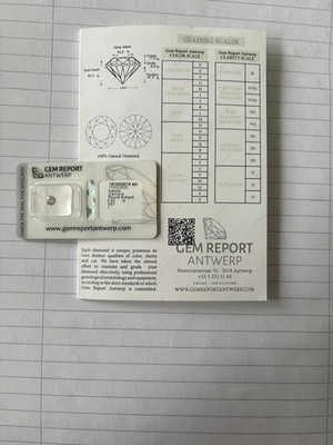 Diamant  0.50 ct -I , VS1, Good mit Zertifikat GEM REPORT
