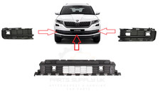 NEW FOR SKODA KODIAQ 2017-20 FRONT BUMPER LOWER GRILLE + BUMPER SIDE GRILLE  L+R