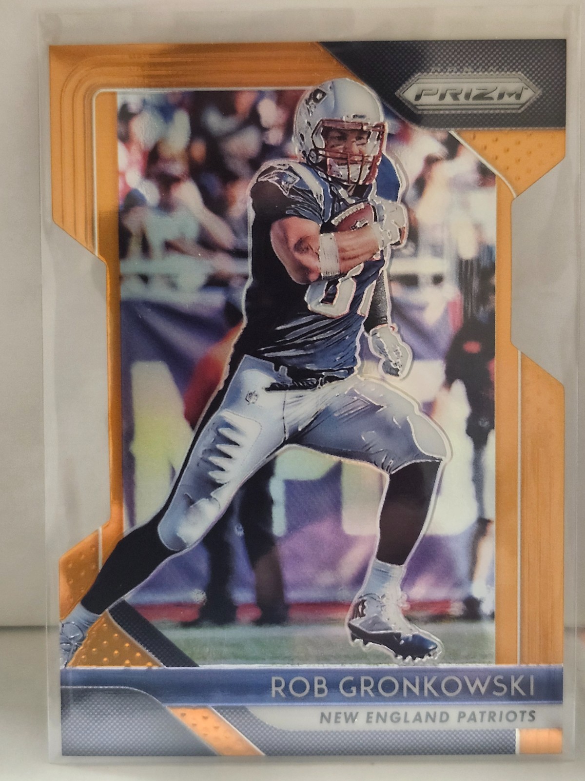 2018 Prizm Rob Gronkowski Orange Die Cut #76/249 Patriots