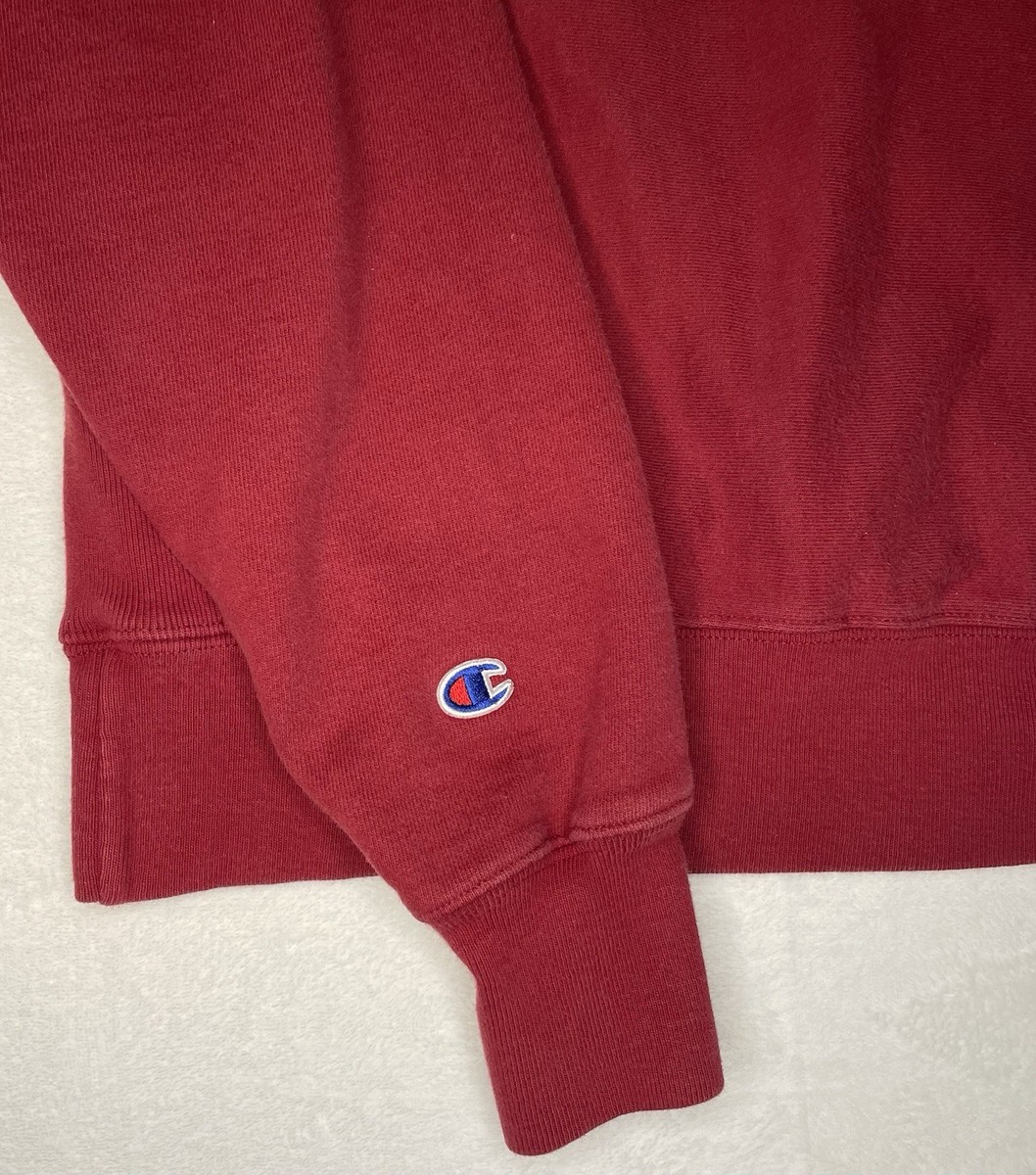 Vintage Champion Reverse Weave Sweatshirt S Red Maroon Pullover