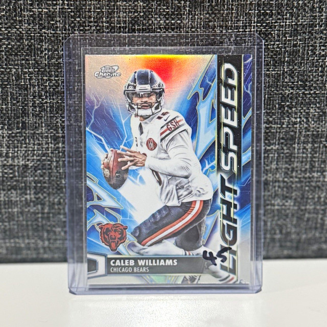 2025 Topps Cosmic Chrome Lightspeed Insert Caleb Williams LS-4 Chicago Bears