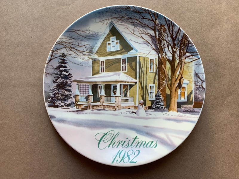 Vintage Smucker's 85th Anniversary 1982 Christmas David Coolidge Collector Plate