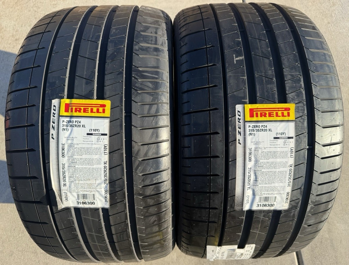 Set of TWO BRAND NEW 315/35ZR20 (110Y) Pirelli P Zero PZ4 Tires