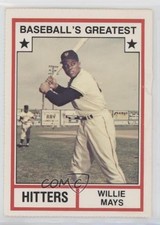 1982 Baseball's Greatest Hitters White Back Willie Mays (No MLB Logo) HOF 2pv