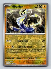 miraidon pokemon card holo - ex 253/198 - Scarlet & Violet - Secret Rare holofoil pattern or surface detail) Miraidon ex | Scarlet &