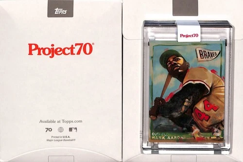 2021 TOPPS PROJECT 70 #715 1965 HANK AARON - ATLANTA BRAVES - ANDREW THIELE