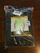 Gildan Men's 2-Pack Workwear Pocket T-Shirt, Black, 2 XL New