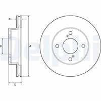2X Delphi Bremsscheibe BG4810C FüR Suzuki