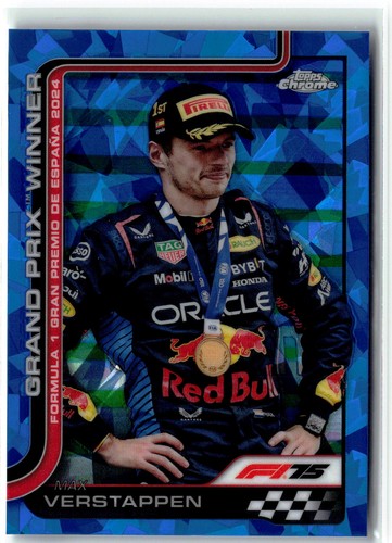 2025 Topps Chrome Sapphire Formula 1 Max Verstappen #102 Grand Prix Winners ORBR