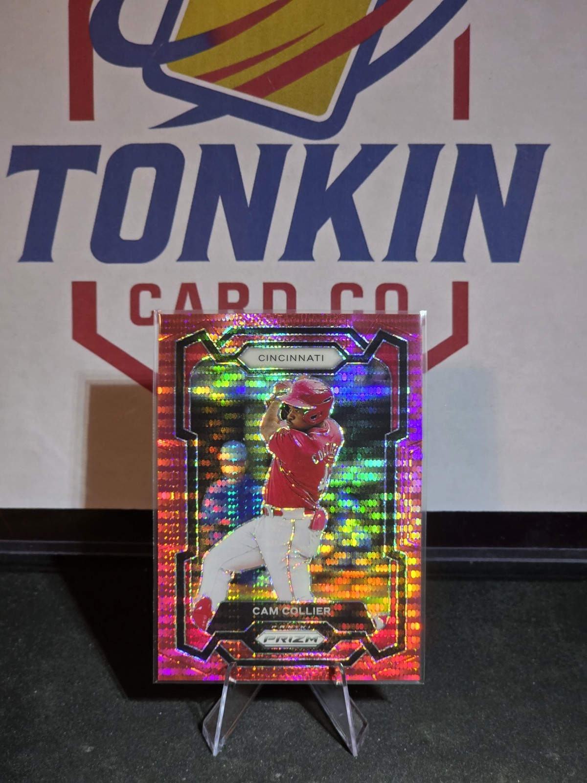 2024 Panini Prizm - Cam Collier #282 Red Pulsar Prizm /399 (RC)