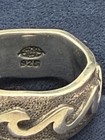 Mod Surf 925 Sterling Silver Surfer's Wave Band Ring 10g Size 8 — photo 2