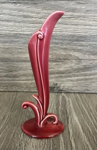 Vintage Red Wing Petite Small Red Bud Vase 5.75” Tall Excellent Condition